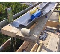 Scaffmate Roofer’s Scaffold Workbench - Stable Platform to Work From, Eliminates Kneeling, Keeps Tools Close, Heavy-Duty Steel for Lead work, fascia and flat roofs