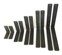 Scaffold Board Shelf Brackets 8" x 8" None Lipped Industrial Rustic x 2 Heavy Duty UK Made Including Fixings
