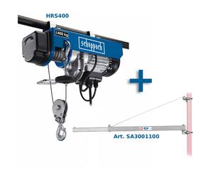 SCAFFOLD ELECTRIC LIFTING HOIST 200/400 KG SCHEPPACH HRS400 + SWING ARM 110CM