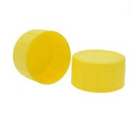 Scaffold End Caps, Scaffolding Caps, Pole Caps, Tube End Caps, 48.3mm Caps, Colour Caps, Roof Guttering Cap (100, Yellow)