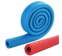 Scaffold Protection Foam Tube - Pipe Insulation 7mm/0.3in, 15mm/0.6in, 20mm/0.8in, 25mm/lin Thickness 1.8m/2m Length - Construction Site Padding Foam Tubing(Red,34mmx20mmx2m)