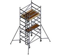Scaffold Tower - Industrial Aluminium - BSEN1004-1:2020 - Double Width 1.45m x 1.8m Long (5.7m Working Height)