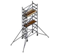 Scaffold Tower - Industrial Aluminium - BSEN1004-1:2020 - Single Width 0.85m x 1.8m Long (5.7m Working Height)