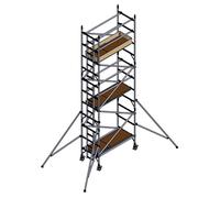Scaffold Tower - Industrial Aluminium - BSEN1004-1:2020 - Single Width 0.85m x 1.8m Long (6.7m Working Height)