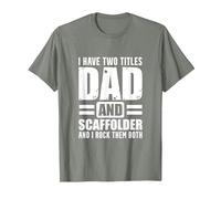 Scaffolder Dad Both Scaffold Builder Scaffolding T-Shirt, Men, Olive Heather, 3X-Large