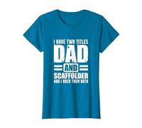 Scaffolder Dad Both Scaffold Builder Scaffolding T-Shirt, Women, Sapphire Blue, 3X-Large