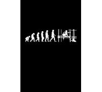 scaffolder: Evolution construction site scaffolding construction workers |Notebook DIN A5 6x9 inch |planner diary notebook |120 pages |Dotted grease book