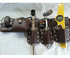 Scaffolding 5Pcs Leather ToolSet Belt With Good Tool Set...Spanner 17/21 included