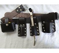 Scaffolding Brown Leather Toolset Belt with Spanner 17/21 Ratcheting Podger
