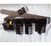Scaffolding Leather BBI Tool Work Belt with Tool Set Spanner Ratchet Level TapePouch/Pockets/Frog (Belt & 5 M Tape)