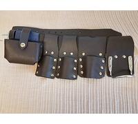 Scaffolding Leather Toolset Belt 6PCS Edition with Steel Hammer Holder