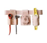 Scaffolding Tool Belt Set with Tools & XL Belt (41-50 Inch) - Tan Leather - Connell of Sheffield