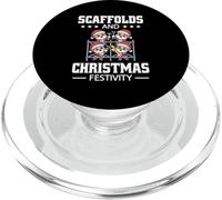 Scaffolds And Christmas Festivity Present Scaffolding Worker PopSockets PopGrip for MagSafe