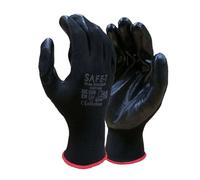 Scaffs UK Nitrile Coated Safety Gloves - Size 9 (L) & 10 (XL) | 1-240 Pairs | Heavy Duty Grip Work Gloves for Scaffolders, Builders & Gardeners | Cut-Resistant, Breathable, Reusable (24, L(9))