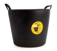 Scaffs UK Reinforced Flexi-Tub - Heavy Duty Flexible Builders Bucket with Handles | Impact-Resistant Plastic | 15L / 25L / 42L | Multiple Colours for Garden, Construction & Home (3, 25L)