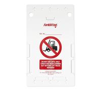 Scafftag by Brady Forklifttag Holder Pack - 10 Durable Holders for Forklift Inspection System and Pre-Shift Safety Compliance - Forklift Safety Tag