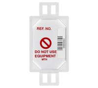 Scafftag by Brady Microtag Barcode Holder - Compact Equipment Inspection Tags "Do not use Equipment", Includes 20 Microtag Bar-Code Holders, 40 Cable Ties and Pen for Workplace Safety Compliance