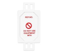 Scafftag by Brady Microtag Holder - Compact Equipment Inspection Tags "Do not use Equipment", Includes 20 Microtag Bar-Code Holders, 40 Cable Ties and Pen for Workplace Safety Compliance
