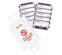 Scafftag by Brady Microtag Kit - Compact Equipment Inspection Tags "Points Per Hour", Includes 20 Holders, 20 Double-Sided Inserts, and Pen for Workplace Safety Compliance - White on Purple