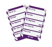 Scafftag by Brady Microtag Kit - Compact Equipment Inspection Tags Vibration - Max. Daily Use, Includes 20 Double-Sided Inserts for Workplace Safety Compliance - White on Purple
