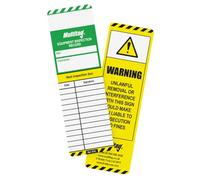 Scafftag MUL-GB-EITL-STD-10 Multitag Tag Insert, Polypropylene, 164.00mm Height x 50.00mm Width, Pack of 10 status inserts