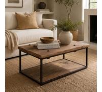 Scala Coffee Table - Brown and Black - Ash Wood and Metal