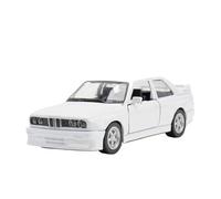 Scale 1/36 for M3 Alloy Model Toys Die Casting Door Can Be Opened Pull Back Decorations Birthday Gift (Batteries Not Included)(White)