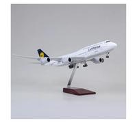 Scale aircraft 1/150 For B747 Lufthansa Airplane Model Airline 747 Plane Model Resin Airplane Model Decorative Souvenirs Suitable for display(With light)