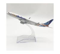 Scale aircraft 16CM 1/400 For B737-800 FLY DUBAI Airline Airplane Model Diecast Alloy Plane Model Finished Model Gifts Suitable for display