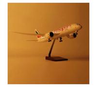 Scale Airplane 1/130 43CM For B787 Dreamliner Aircraft Ethiopian Airline Diecast Resin Plane Display Model Suitable for decoration(With light)