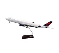 Scale Airplane 1:135 47CM For Delta Airbus A330 Aircraft Model Diecast Static Plane Window Show Item Suitable for decoration(No light)