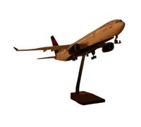 Scale Airplane 1:135 47CM For Delta Airbus A330 Aircraft Model Diecast Static Plane Window Show Item Suitable for decoration(With light)