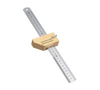 Scale Carpentry Measuring Tool Adjustable Stop & Reinforced Edges For Accurate Cutting & Measuring Professional Carpentry Ruler