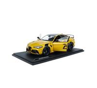 Scale Die-Cast Metal 1:18 For Alfa Romeo GIULIA GTA Yellow Birthday Theme Party Decorations Car Model For Vehicles Fans