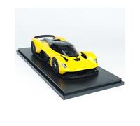 Scale Die-Cast Metal 1:18 For Aston Martin Valkyrie Sunburst Yellow Resin Car Model Is Suitable For Adult Collection Decoration For Vehicles Fans