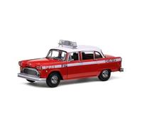 Scale Die-Cast Metal 1:18 For Checker A11 New York Taxi 1981 Simulation Car Diecast Model Yellow Toy Vehicles For Vehicles Fans(Red)