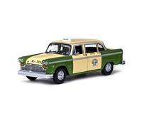 Scale Die-Cast Metal 1:18 For Checker A11 New York Taxi 1981 Simulation Car Diecast Model Yellow Toy Vehicles For Vehicles Fans(Green)