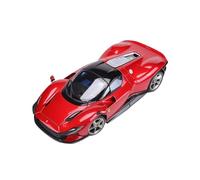 Scale Die-Cast Metal 1:18 For Ferrari SP3 Daytona Full Open Car Model Alloy Collection Car Model Ornaments Red For Vehicles Fans(Red blue interior)
