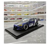 Scale Die-Cast Metal 1 18 For Toyota 86 Wide Body Nation Simulation Resin Car Model Collection Ornaments Decoration For Car Model Fans(Blue)