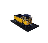 Scale Die-Cast Metal 1:18 For Volkswagen T1 PICK-UP Alloy Double Door Yellow Pickup Truck Transporter Ornaments Model Car Souvenir For Vehicles Fans