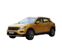 Scale Die-Cast Metal 1:18 Scale For T-ROC SUV 2018 Alloy Off-road Vehicle Model Hobby Collection Toys Car Red Yellow Souvenir For Vehicles Fans(Yellow)