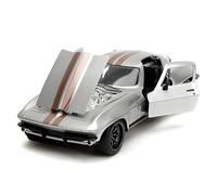 Scale Die-Cast Metal 1:24 For Corvette 1966 Alloy Muscle Car Diecasts Theme Party Decoration Display Model For Vehicles Fans