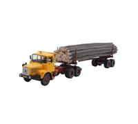 Scale Die-Cast Metal 1 43 For Berliet TBH 280 Trailer Wood Transporter Alloy Car Model Yellow Ornaments For Vehicles Fans
