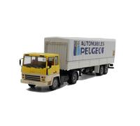Scale Die-Cast Metal 1:43 For Berliet TR 280 1978 Container Truck Peugeot Car Transporter Alloy Collectible Metal Toy For Vehicles Fans