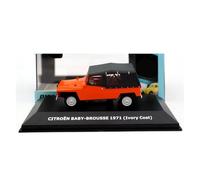 Scale Die-Cast Metal 1:43 For Citroën 2CV Alloy Toy Model Car Classic Car Collection Ornaments Orange For Vehicles Fans(Orange)