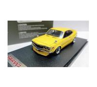Scale Die-Cast Metal 1/43 For Mazda Savanna S124A RX-3 Yellow Resin Model Car Classic Adult Souvenir Static Display For Vehicles Fans