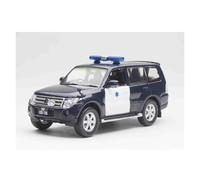 Scale Die-Cast Metal 1:43 For Mitsubishi Pajero Police Car Public Security Customs Red Alloy Model For Vehicles Fans(Black)