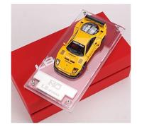 Scale Die-Cast Metal 1:64 For Ferrari F40 Supercar LBWK Modified Open Cover Version Alloy Car Model Yellow For Vehicles Fans(Yellow)