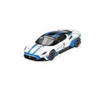 Scale Die-Cast Metal 1:64 For Maserati MC20 White Blue Rim 6407 Alloy Model For Car Enthusiasts And Collectors For Vehicles Fans