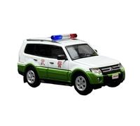 Scale Die-Cast Metal 1:64 For Mitsubishi Pajero V97 Armed Police Patrol Car Diecast Model Ornament Souvenir For Vehicles Fans